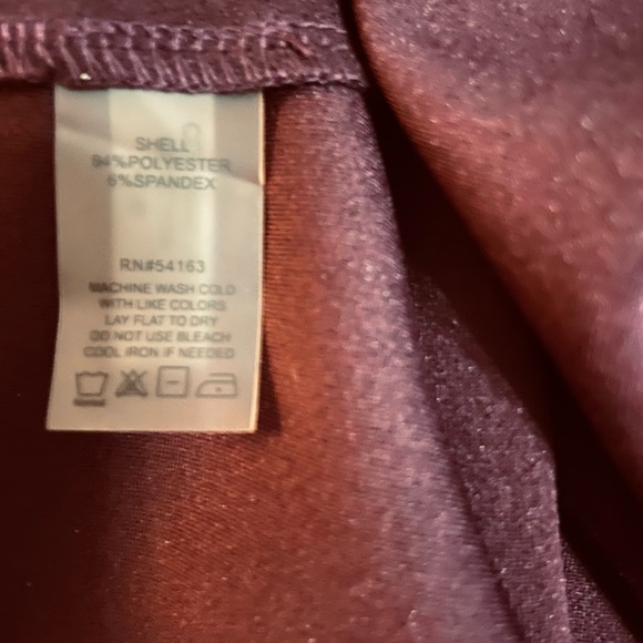 CALVIN KLEIN Deep Purple sleeveless dress Size 8 - Picture 6 of 10